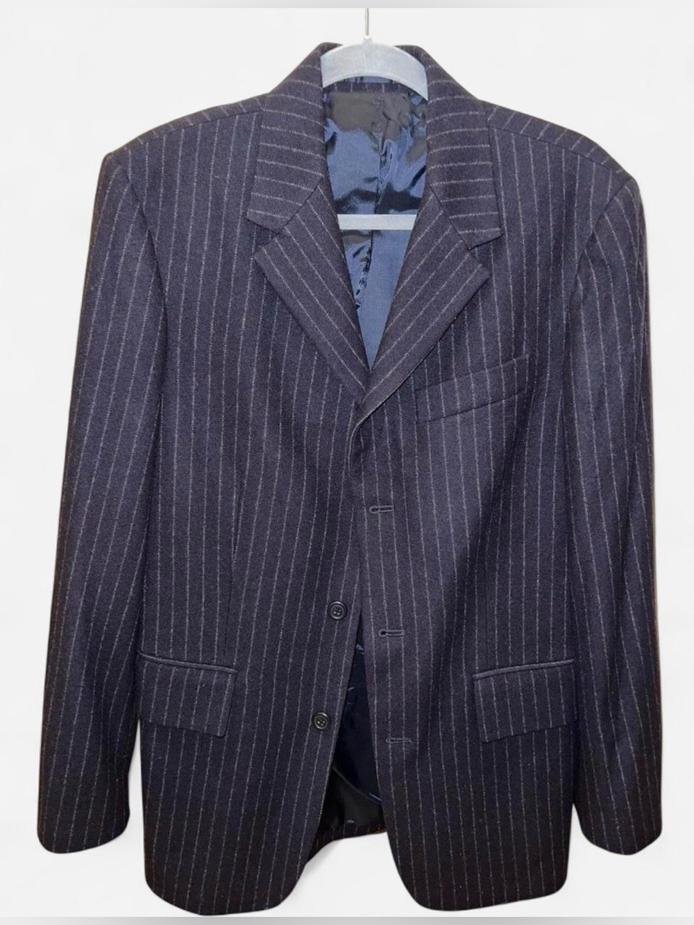 J. Crew Dark Navy Wool Pinstripe Men's Blazer size S